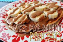 {CHOcolate PB2 Banana Pancakes}