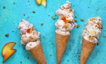 Peach Cobbler Ice Cream