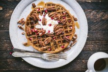 Pumpkin Pecan Waffles