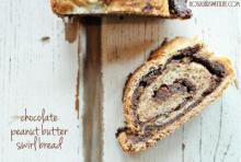 Chocolate Peanut Butter Swirl Bread