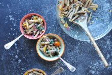 Power Pasta Salad with Rainbow Chard