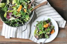 Winter Salad with Brown "Butter" Dressing